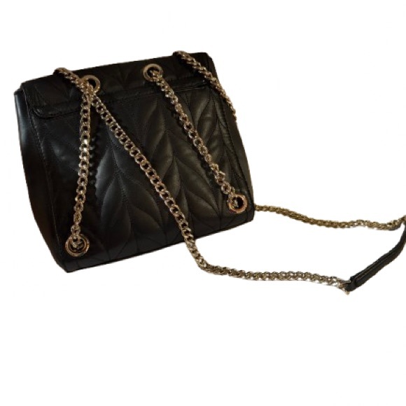 kate spade Black Quilted Crossbody/Backpack Bag with Gold Chain - Picture 5 of 5